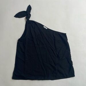 SPLENDID one shoulder knot shoulder top